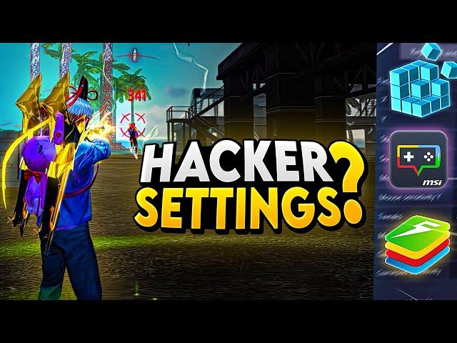 SECRET SETTINGS : To Get 99% Headshots  I Bluestacks 5 l Msi 5 (4K)