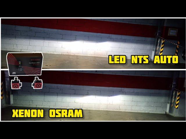 Сравнение работы ламп LED D1S NTS AUTO (арт. D1-NTS) c D1S XENON OSRAM #osram #led #автосвет #авто