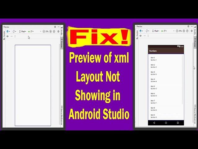 Fix! Android Studio Does Not Show Layout Preview | Android App Development 2020