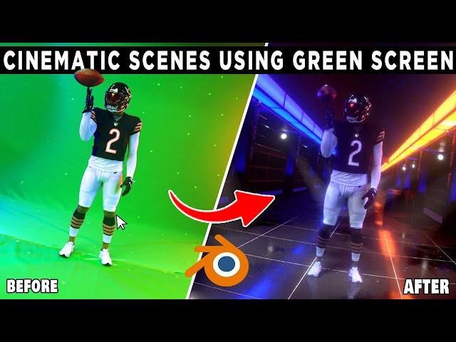 Make MIND-BLOWING Green Screen Scenes using Blender!