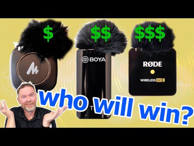 Wireless Microphone Showdown! Rode Go II vs  Boya vs  Maono