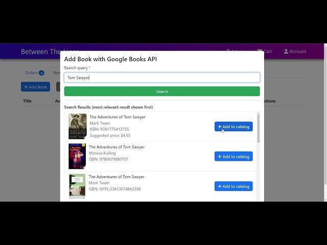 Google Books API Integration Demonstration