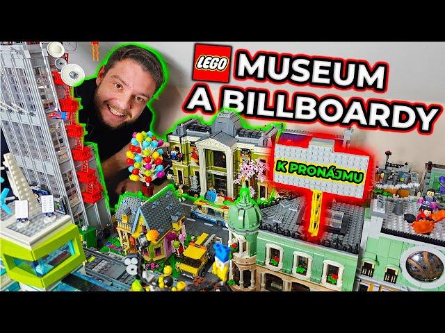 LEGO MĚSTO #35 - MUSEUM A PRONÁJEM BILLBOARDŮ VE MĚSTĚ...?!