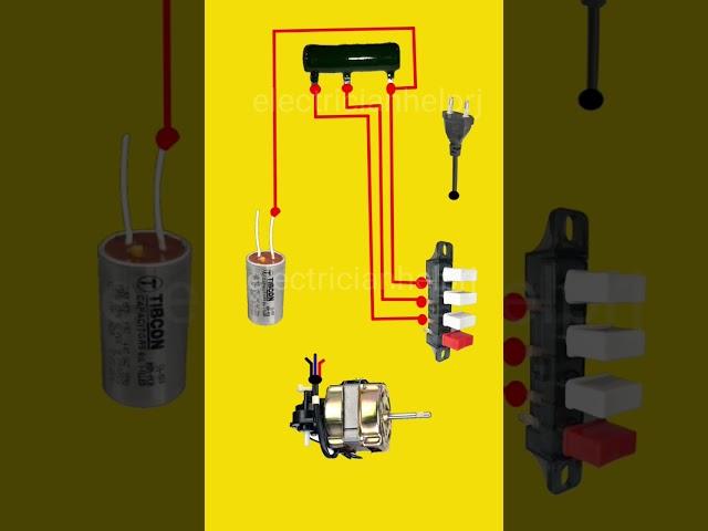 table fan connection diagram@electricianhelprj