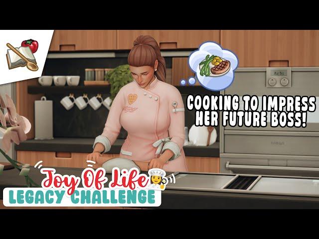 Cooking to Impress! My Sim's BIG Job Interview in The Sims 4 ‍