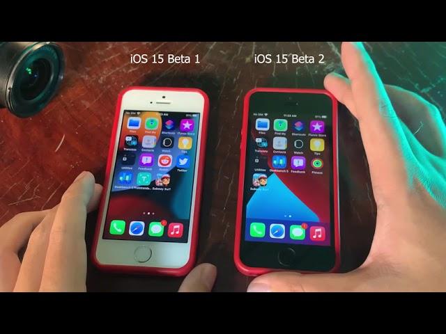 iPhone SE Speed Performance iOS 15 beta 1 vs iOS 15 beta 2