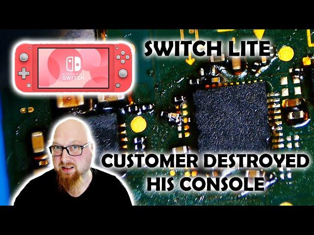 Nintendo Switch Lite destroyed by customer. Can I fix it?