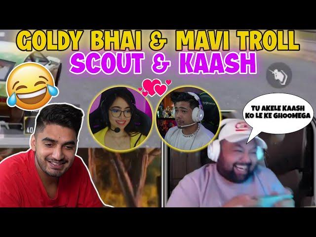 GOLDY BHAI AND MAVI TROLL SCOUT & KAASH ️ | KAASH & SCOUT LONG DRIVE ON LAMBORGHINI | #scoutop