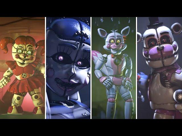 FNAF Sister Location Voice Lines animated