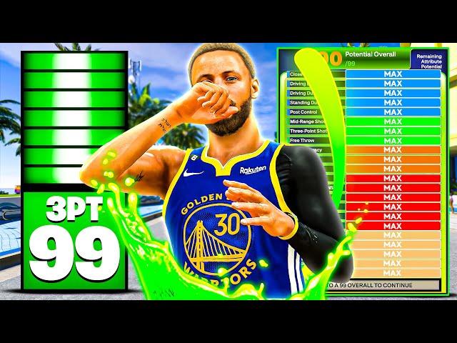 The Ultimate 99 3PT Shooting Build in NBA 2K24! No One Will Stop You!