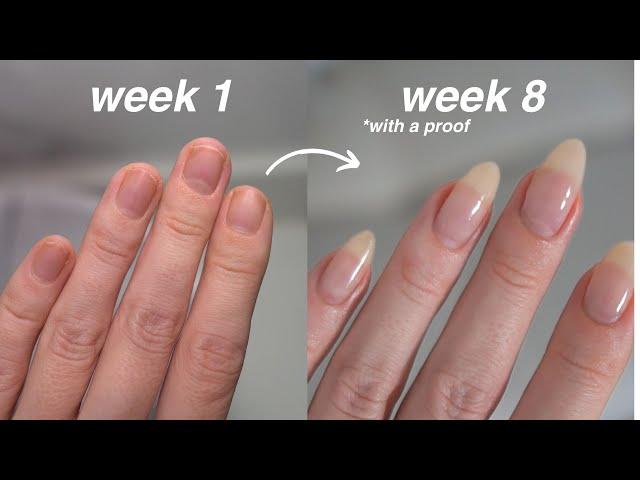 how to grow long natural nails fast