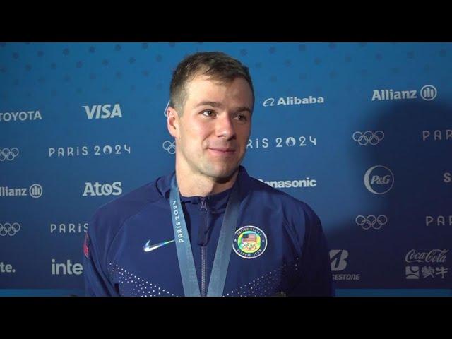 Paris Olympics | Nic Fink on winning silver for Team USA in Men's 100m Breaststroke