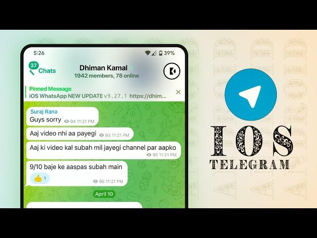 iOS Telegram For Android