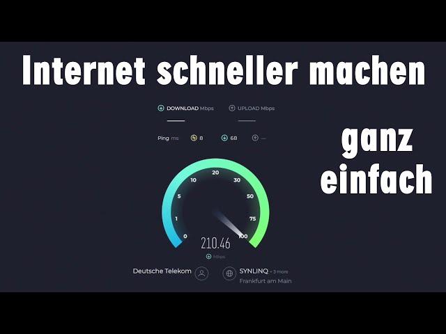 Internet schneller machen - ist langsam - Speed Test - Router einstellen - Windows prüfen