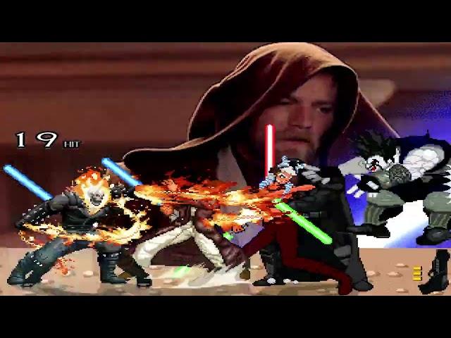 NICK54222 MUGEN: Ghost Rider & Obi-Wan Kenobi VS Lobo & Darth Vader