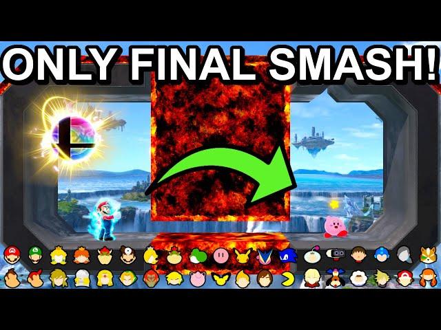 Who Can Go To The Other Side Using Only A FINAL SMASH ? - Super Smash Bros. Ultimate