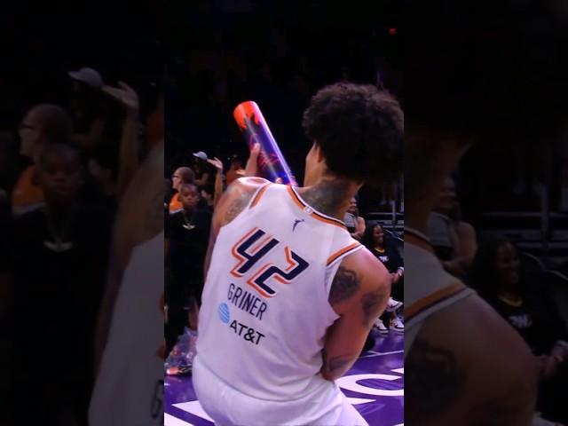  #PhoenixMercury #BrittneyGriner SHOOTS T-Shirt Cannon! #shorts #wnba #ballislife #reels #foryou