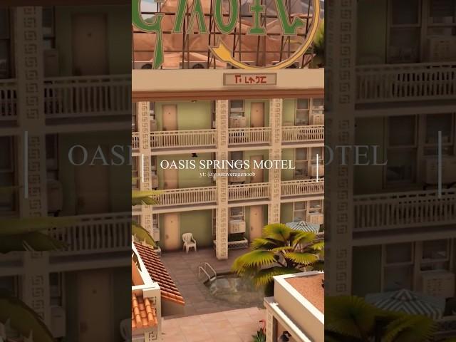 Oasis Springs Motel  #sims4 #sims4builds #sims4game #shorts #motel #sims4apartment