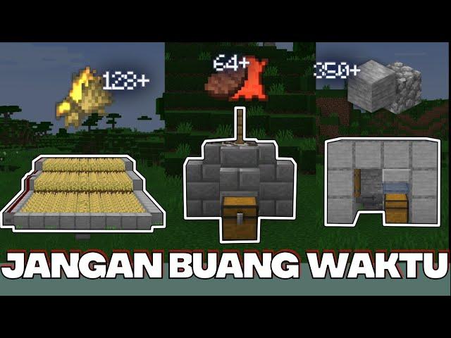 Farm-Farm Minecraft Yang Patut Lu Bikin Awal Game