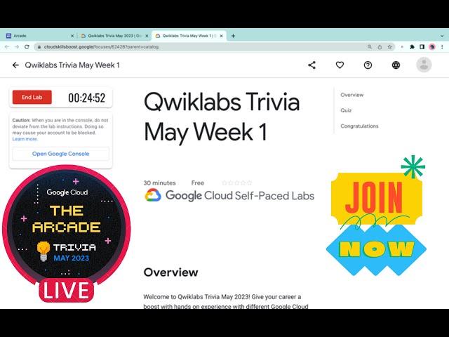 Qwiklabs Trivia: Week 1 of May 2023  @quick_lab  #qwiklabs || #quiz