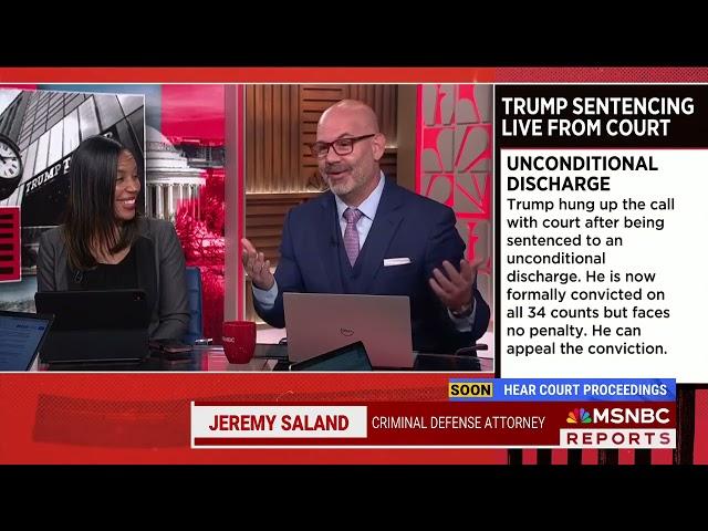 Criminal Lawyer Jeremy Saland Explains What Trump's Unconditional Discharge Means as a Felon | MSNBC