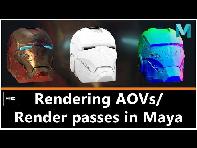 HOW TO RENDER AOVs IN MAYA WITH ARNOLD | PASSES RENDERING | VFX VIBE