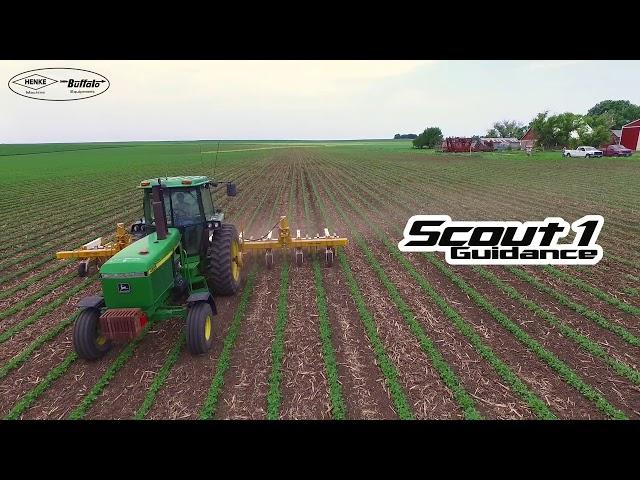 6300 Wide 8 Row 36" Henke Buffalo Cultivator with Scout 1 Guidance System