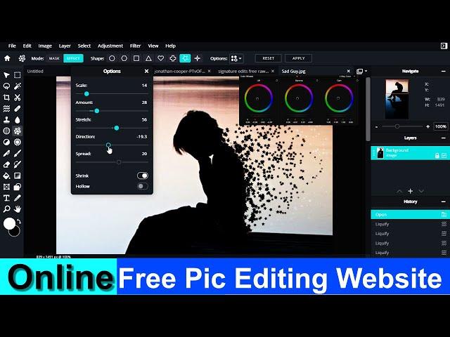 Online photo editing full tutorial | Pixlr E photo editing tutorial Hindi | Free Online photo editor