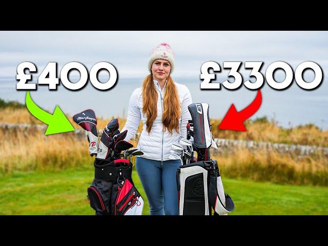 +2 golfer plays with BARGAIN golf clubs... Can she break par?