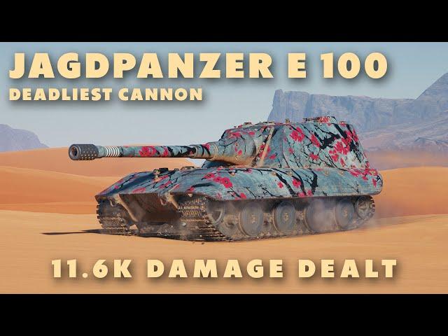 Jagdpanzer E 100 - Deadliest Cannon - World of Tanks (Full Battle)