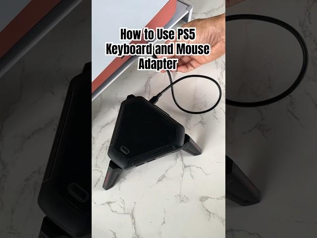 How to Use PS5 Keyboard and Mouse Adapter #ps5 #playstation #r6s #rainbowsixsiege #youtubeshorts