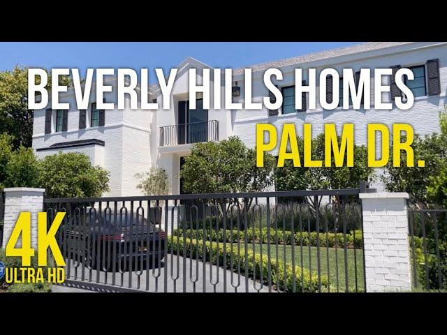 4K Beverly Hills Homes, Walking Palm Drive, Beverly Hills, California, USA, Travel