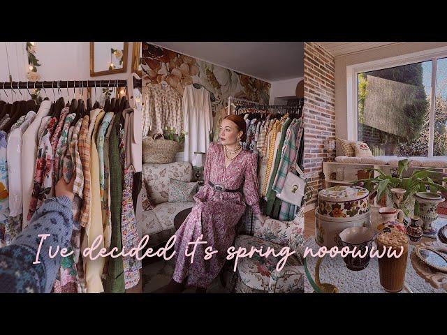 I've decided to pretend it's spring now and fully embrace it | Cleaning, thrifting & Tulips