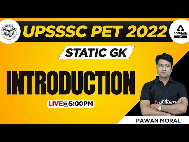 UPSSSC PET Classes | Static GK by Pawan Moral | Syllabus Introduction