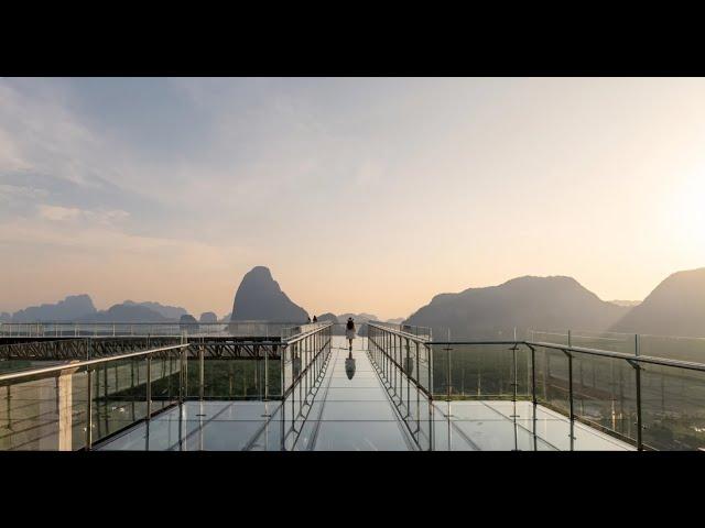 Сумасшедший вид с Beyond Skywalk Nangshi | Поехали в провинцию Пханг-Нга, ужин с видом на скалы