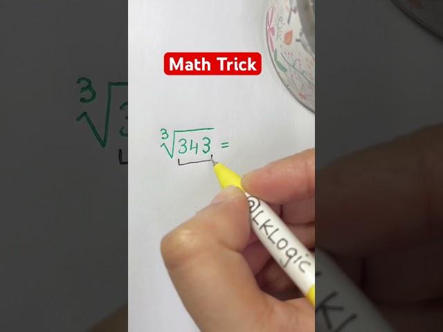 Cube Root Math Trick