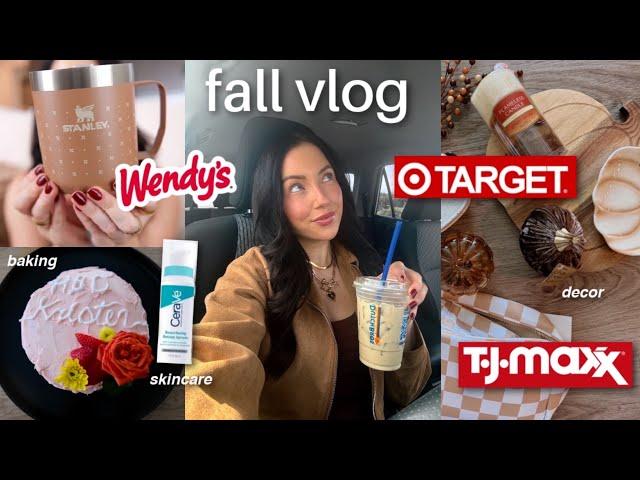 fall shopping (starting over), haul, baking, nighttime skincare, decorate with me  / VLOG