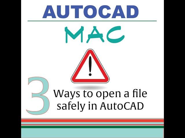 AutoCAD MAC: How to Open an AutoCAD, .dwg File