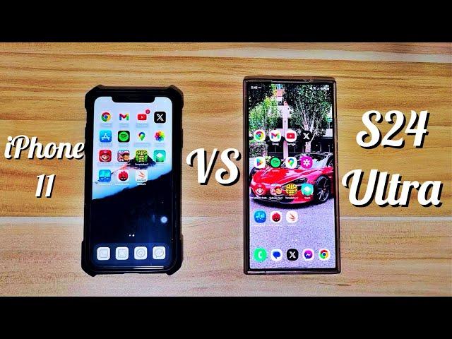 Samsung Galaxy S24 Ultra VS iPhone 11 (Speed Test and Benchmark Comparison)