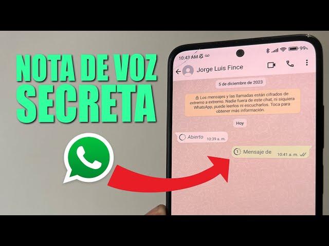 Cómo enviar audios secretos en WhatsApp