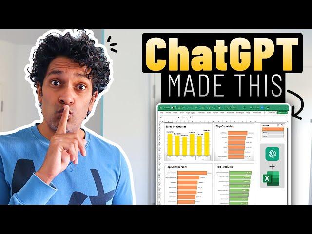 DON'T tell my boss, but ChatGPT made this Excel dashboard 