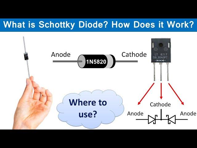 What is a Schottky Diode? How Schottky Diodes Work? Where to Use? ( Schottky Diode Tutorial)