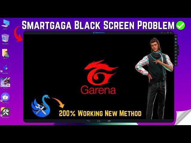 How to Fix Smartgaga Free Fire Black Screen | Smart gaga Black Screen Problem Solved