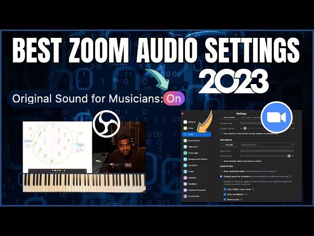 BEST Possible  MUSIC Setup for Zoom in 2023 - Classes, Production & Jamming 