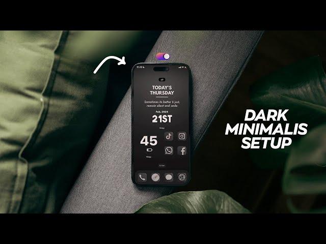 COSTUMIZE HOMESCRENN IPHONE 2024 - DARK MINIMALIST