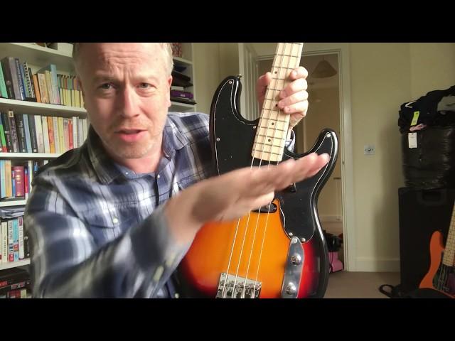 Harley Benton PB-50 bass guitar - talk through and review