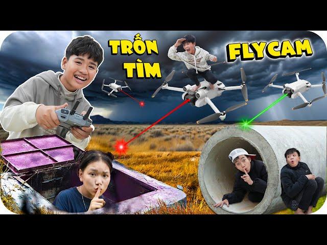 Thử Thách Trốn Tìm Đuổi Bắt Bằng Flycam | Min Min TV Minh Khoa