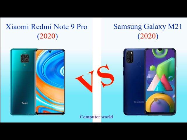 Xiaomi Redmi Note 9 Pro (2020) vs Samsung Galaxy M21 (2020)