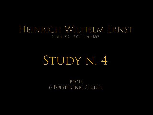 Heinrich Wilhelm ERNST: Study n. 4 - Shlomo Mintz, Violin
