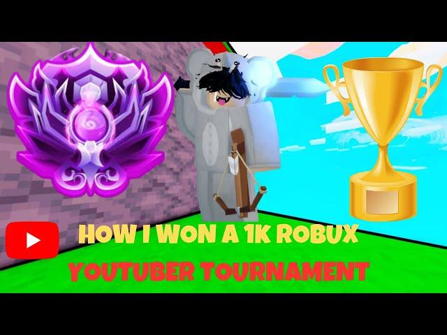 I PLAYED IN A $1,000 ROBUX TOURNAMENT... (Roblox Bedwars)